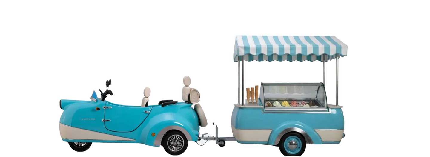 Lámpago with Gelato Counter trailer