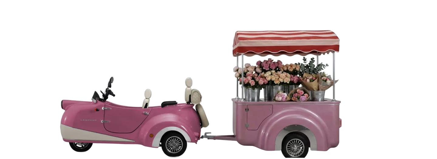 Lámpago with Flower Pop-up trailer