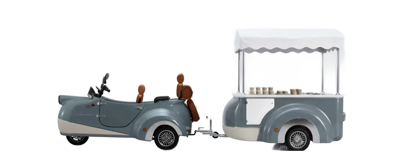 Lámpago with Brand Pop-up trailer